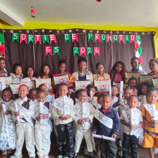 Sortie de promotion des grandes sections de la maternelle d'Isotry